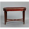 Image 1 : A Russian brass mounted mahogany TABLE, around, A Russian brass mounted mahogany TABLE, around...