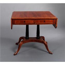 A Swedish early 19th century mahogany and birch, A Swedish early 19th century mahogany and birc...