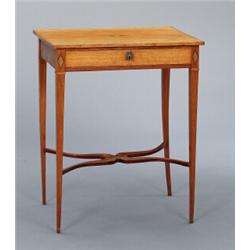 A Swedish late 18th century mahogany SEWING, A Swedish late 18th century mahogany SEWING TABLE,...