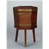 Image 1 : A brass mounted mahogany WINE COOLER, around, A brass mounted mahogany WINE COOLER, around 1800...