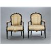 Image 1 : A pair of Swedish late 18th century painted, A pair of Swedish late 18th century painted ARMCHA...