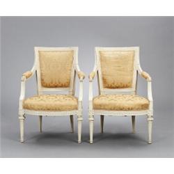 A pair of Swedish late 18th century cut and, A pair of Swedish late 18th century cut and painte...