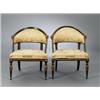 Image 1 : A pair of Swedish late 18th century painted, A pair of Swedish late 18th century painted ARMCHA...