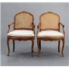 Image 1 : A pair of Louis XV cut and polished ARMCHAIRS,, A pair of Louis XV cut and polished ARMCHAIRS,...