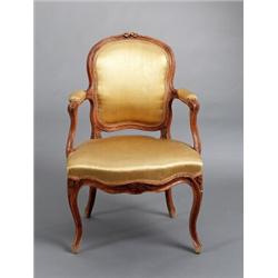 A French Louis XV cut and polished beechwood, A French Louis XV cut and polished beechwood ARMC...