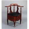 Image 1 : A Norwegian rococo POWDER CHAIR, second part of, A Norwegian rococo POWDER CHAIR, second part o...