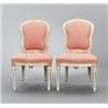 Image 1 : A pair of Swedish late 18th century painted, A pair of Swedish late 18th century painted CHAIRS...
