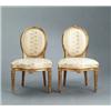 Image 1 : A pair of Swedish late 18th century giltwood, A pair of Swedish late 18th century giltwood CHAI...