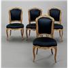 Image 1 : A set of four Swedish rococo cut giltwood CHAIRS,, A set of four Swedish rococo cut giltwood CH...