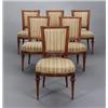 Image 1 : A set of six cut and polished birch CHAIRS (4+2),, A set of six cut and polished birch CHAIRS (...