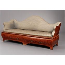 A Swedish ormolu mounted rococo elm and fruitwood, A Swedish ormolu mounted rococo elm and frui...