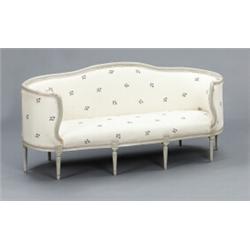 A Swedish late 18th century cut and painted, A Swedish late 18th century cut and painted CANAPÉ...