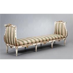 A Swedish late 18th century cut and painted, A Swedish late 18th century cut and painted CANAPÉ...