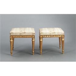 A pair of Swedish late 18th century giltwood, A pair of Swedish late 18th century giltwood TABO...