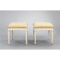 A pair of Swedish late 18th century cut and, A pair of Swedish late 18th century cut and painte...