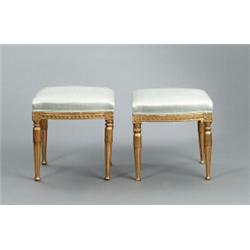 A set of two Swedish late 18th century giltwood, A set of two Swedish late 18th century giltwoo...