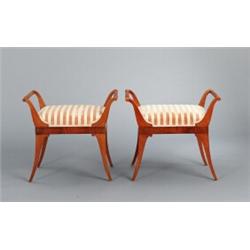 A pair of Swedish early 19th century mahogany, A pair of Swedish early 19th century mahogany BA...