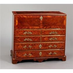 A Swedish rococo gilt mounted walnut, elmwood and, A Swedish rococo gilt mounted walnut, elmwoo...
