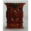 Image 1 : A German baroque walnut CABINET, cut decoration,, A German baroque walnut CABINET, cut decorati...