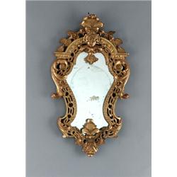 A Central European Régence cut giltwood MIRROR,, A Central European Régence cut giltwood MIRROR...