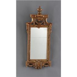A Swedish late 18th century giltwood MIRROR,, A Swedish late 18th century giltwood MIRROR, Stoc...