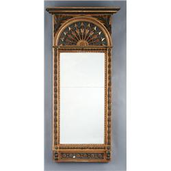 A Swedish empire deux couleurs giltwood MIRROR,, A Swedish empire deux couleurs giltwood MIRROR...