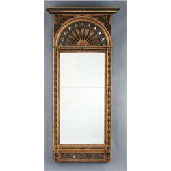 A Swedish empire deux couleurs giltwood MIRROR,, A Swedish empire deux couleurs giltwood MIRROR...