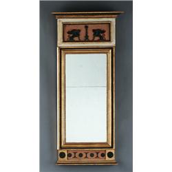 A Swedish empire painted and gilt wood MIRROR,, A Swedish empire painted and gilt wood MIRROR,...