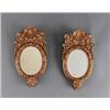 Image 1 : A pair of baroque cut giltwood GIRANDOLES, in the, A pair of baroque cut giltwood GIRANDOLES, i...
