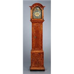 A Swedish burr alder LONGCASE CLOCK, around, A Swedish burr alder LONGCASE CLOCK, around 1745-5...