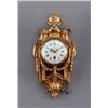 Image 1 : A Louis XVI gilt bronze CARTEL CLOCK, movement, A Louis XVI gilt bronze CARTEL CLOCK, movement...