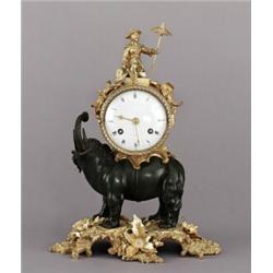 A French Louis XV ormolu and patinated bronze, A French Louis XV ormolu and patinated bronze MA...