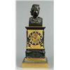 Image 1 : An empire gilt and patinated bronze MANTEL CLOCK,, An empire gilt and patinated bronze MANTEL C...