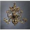 Image 1 : A baroque cast bronze 12-light CHANDELIER,, A baroque cast bronze 12-light CHANDELIER, 17th/18t...