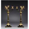 Image 1 : A pair of late empire partly gilt and patinated, A pair of late empire partly gilt and patinate...