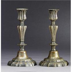 A pair of similar Régence silver-plated brass, A pair of similar Régence silver-plated brass CA...
