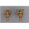 Image 1 : A pair of late empire ormolu two-light BRAS DE, A pair of late empire ormolu two-light BRAS DE...