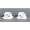 Image 1 : A pair of Swedish faience SALTS, 4 cm high;, A pair of Swedish faience SALTS, 4 cm high; repair...