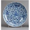 Image 1 : A KANGXI UNDERGLAZE BLUE DISH, porcelain,, A KANGXI UNDERGLAZE BLUE DISH, porcelain, diameter 3...