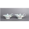 Image 1 : A PAIR OF QIANLONG FAMILLE ROSE SAUCE BOATS,, A PAIR OF QIANLONG FAMILLE ROSE SAUCE BOATS, porc...