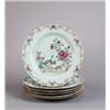 Image 1 : A SET OF SIX PLATES, Qianlong (1736-95),, A SET OF SIX PLATES, Qianlong (1736-95), porcelain, f...
