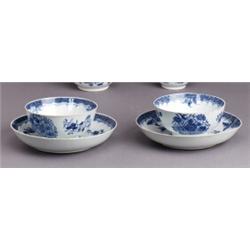 A PAIR OF TWO QIANLONG UNDERGLAZE BLUE BOWLS WITH, A PAIR OF TWO QIANLONG UNDERGLAZE BLUE BOWLS...