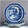 Image 1 : A PAIR OF QIANLONG UNDERGLAZEBLUE HOT WATER, A PAIR OF QIANLONG UNDERGLAZEBLUE HOT WATER PLATES...