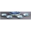 Image 1 : A SET OF FOUR QIANLONG UNDERGLAZEBLUE BUTTER, A SET OF FOUR QIANLONG UNDERGLAZEBLUE BUTTER SHEL...