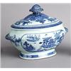 Image 1 : A JIAQING UNDERGLAZEBLUE TUREEN WITH COVER,, A JIAQING UNDERGLAZEBLUE TUREEN WITH COVER, porcel...