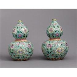 A PAIR OF REPUBLIC VASES, porcelain, Jiaqings, A PAIR OF REPUBLIC VASES, porcelain, Jiaqings ma...