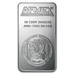 10 TROY OUNCES SILVER BAR .999 SILVER *MS HIGH GRADE* SILVER BAR CAME OUT OF SAFE BOX!!