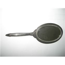 EXTREMLEY RARE VINTAGE-1940'S STERLING SILVER HAND MIRROR BOO VALUE $235.00+ MADE BY WALLACE & SONS