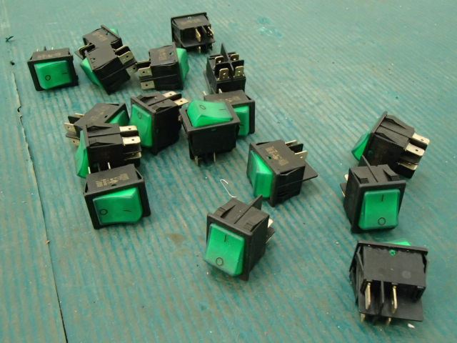 2 Position Green Lighted On/Off Switches, 82.XX.8