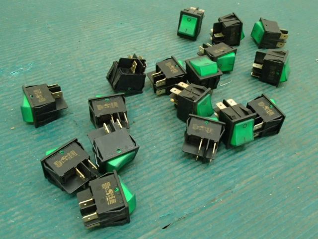 2 Position Green Lighted On/Off Switches, 82.XX.8